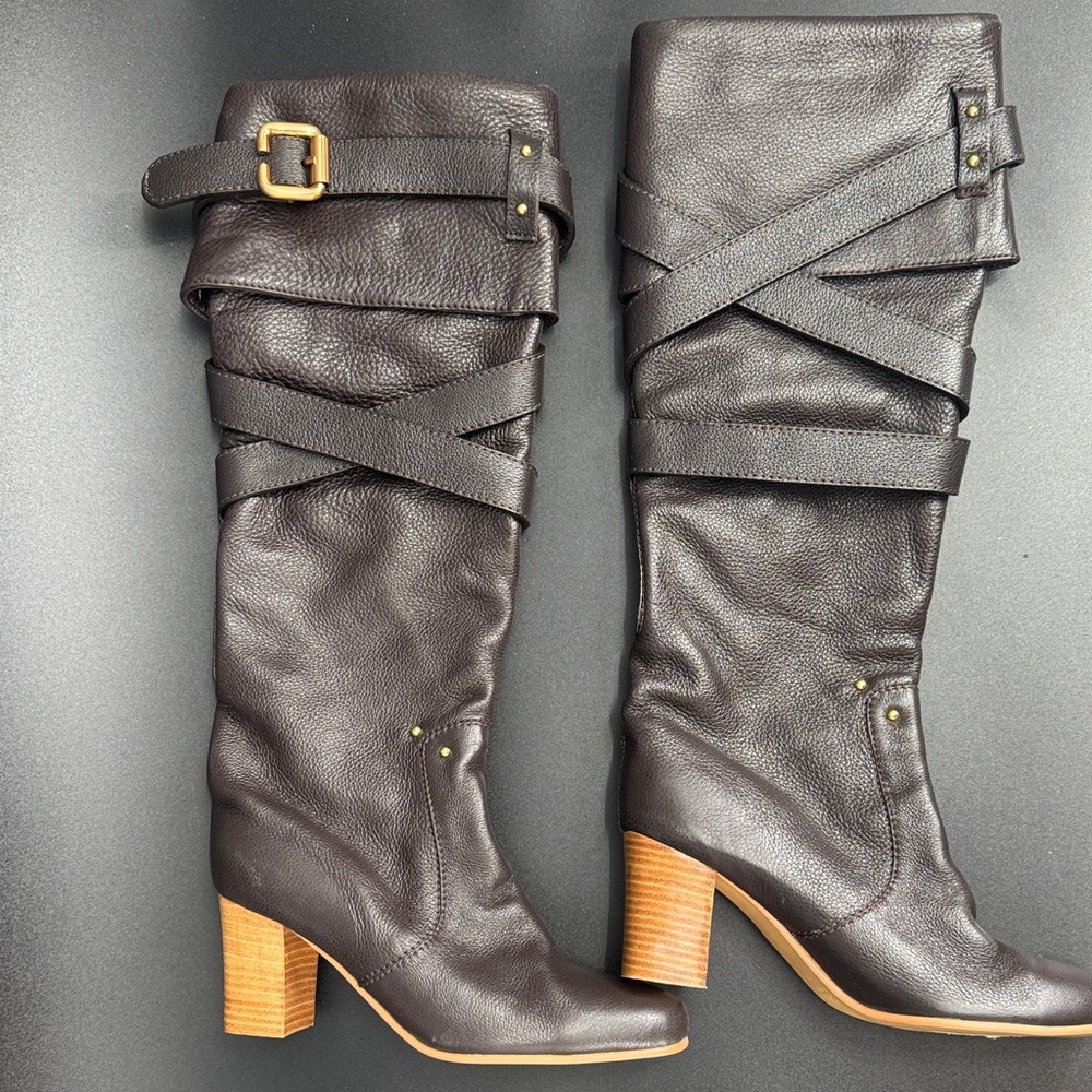 Chloe Italy strappy slouch boot